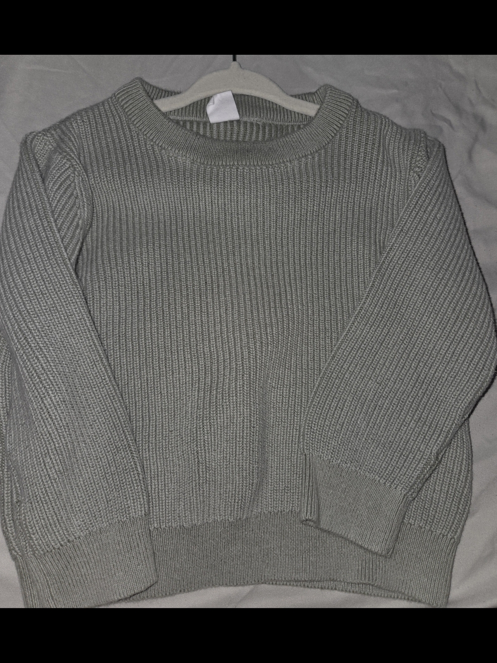 GAP Green Ribbed Knit Crewneck Sweater